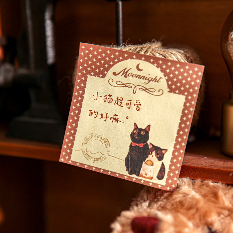 Mr. Paper tarjeta trasera n pegatinas de tiempo perezoso original ins estudiantes notas adhesivas notas adhesivas notas de oficina notas adhesivas