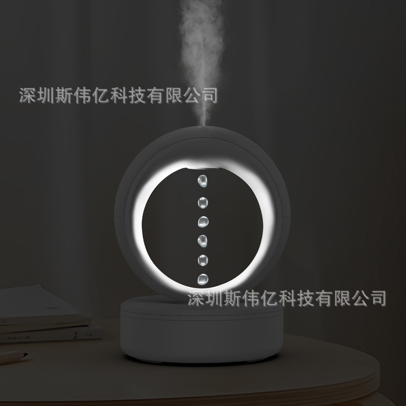 GH08 nuevas gotas de agua transfronteriza aguas arriba anti-gravedad humidificador ajustable arriba y abajo de gotas de agua humidificador