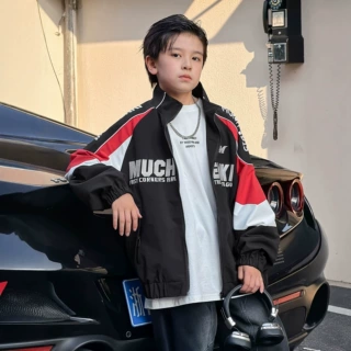 男童机车外套春秋款2026新款大儿童装棒球服秋装夹克上衣源头现货