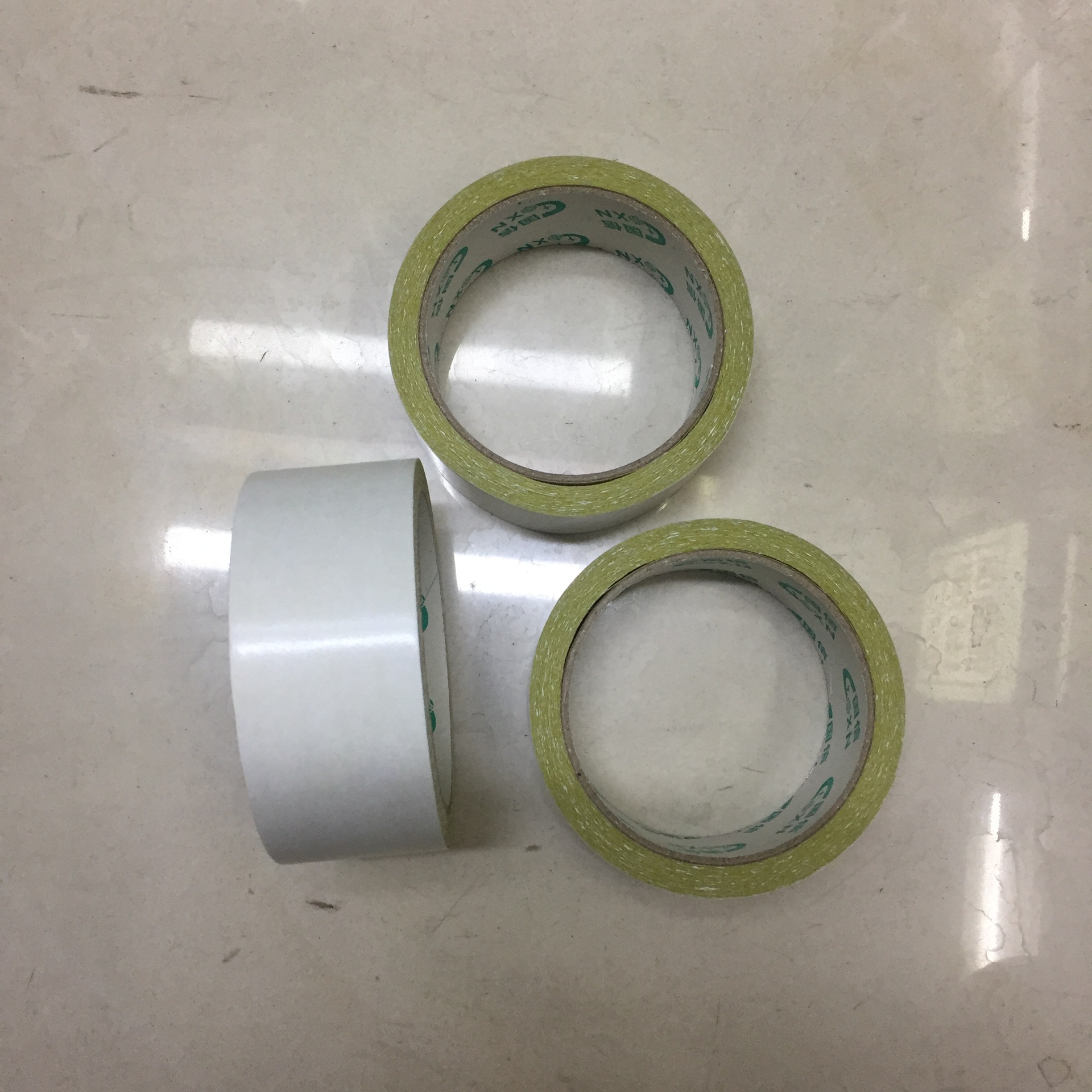 国信黄油双面胶带4.0cm*15m黄色粘性双面胶黄油胶纸胶带绣花胶