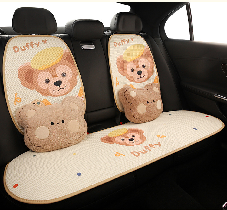 Car seat cushion four seasons universal cute Duffy seat cushion half pack new seat cover winter women's car seat cushion cover