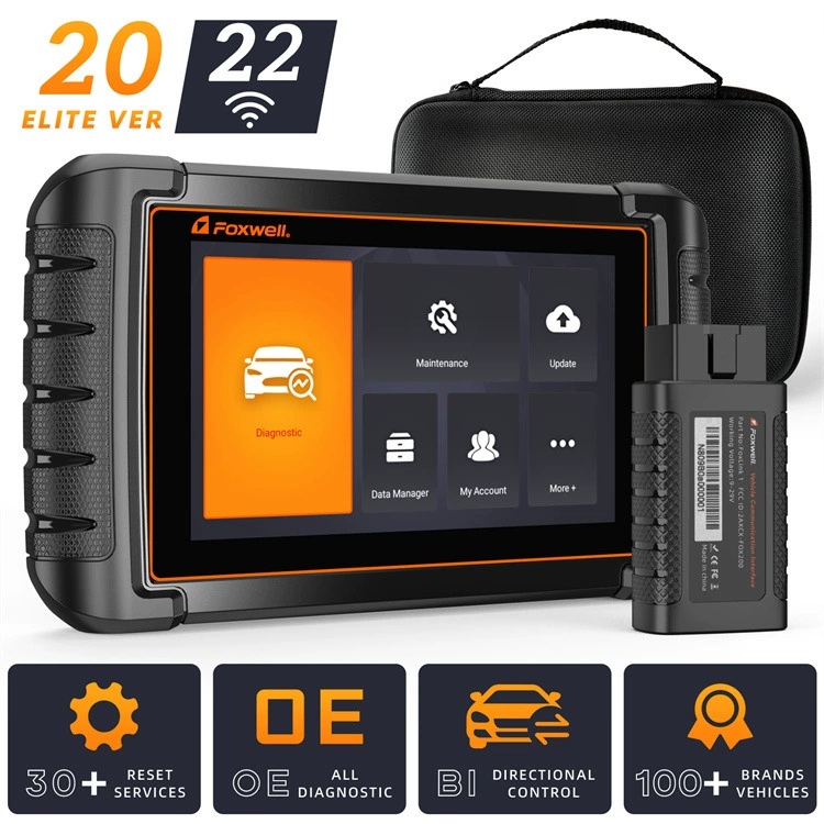 FOXWELL NT809BT 2022 беспроводной полный системный инструмент двунаправленного сканирования OBD2 сканер диагностический инструмент