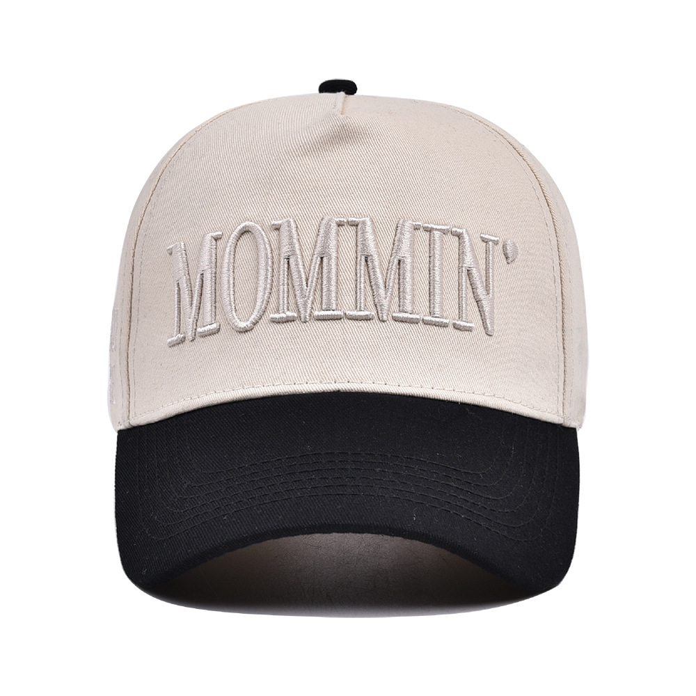 154g Weight Baseball Cap Hats Type Holiday, Shopping Occasion Cotton Material Letter, Color Block Pattern All Seasons Season Unisex Gender Simple Style Style Curved Eaves Rim Unisex Simple Style Letter Color Block Curved Eaves Baseball Cap 4