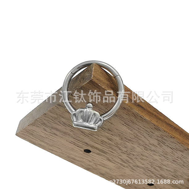 Pointed titanium steel lip stud product view