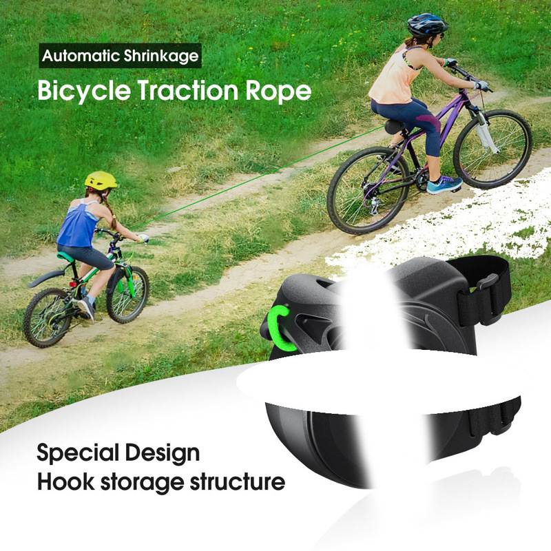 Outdoor parent-child tension rope BicycleTowRope automatic retractable mountain bike bicycle traction rope