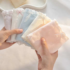 10A抗菌内裤女纯棉加长裆女士内裤A类纯棉透气中腰包臀三角裤头