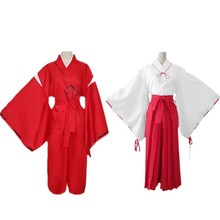 动漫COSPLAY服装桔梗COSPLAY服角色扮演和服动漫巫女服全套