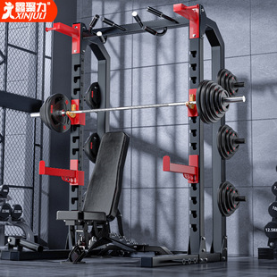 Professional Hummer Half-Frame Squat Gantry Fitness Equipment Commercial Personal Trainer Weightlifting Barbell Bench Press Strength Training Rack