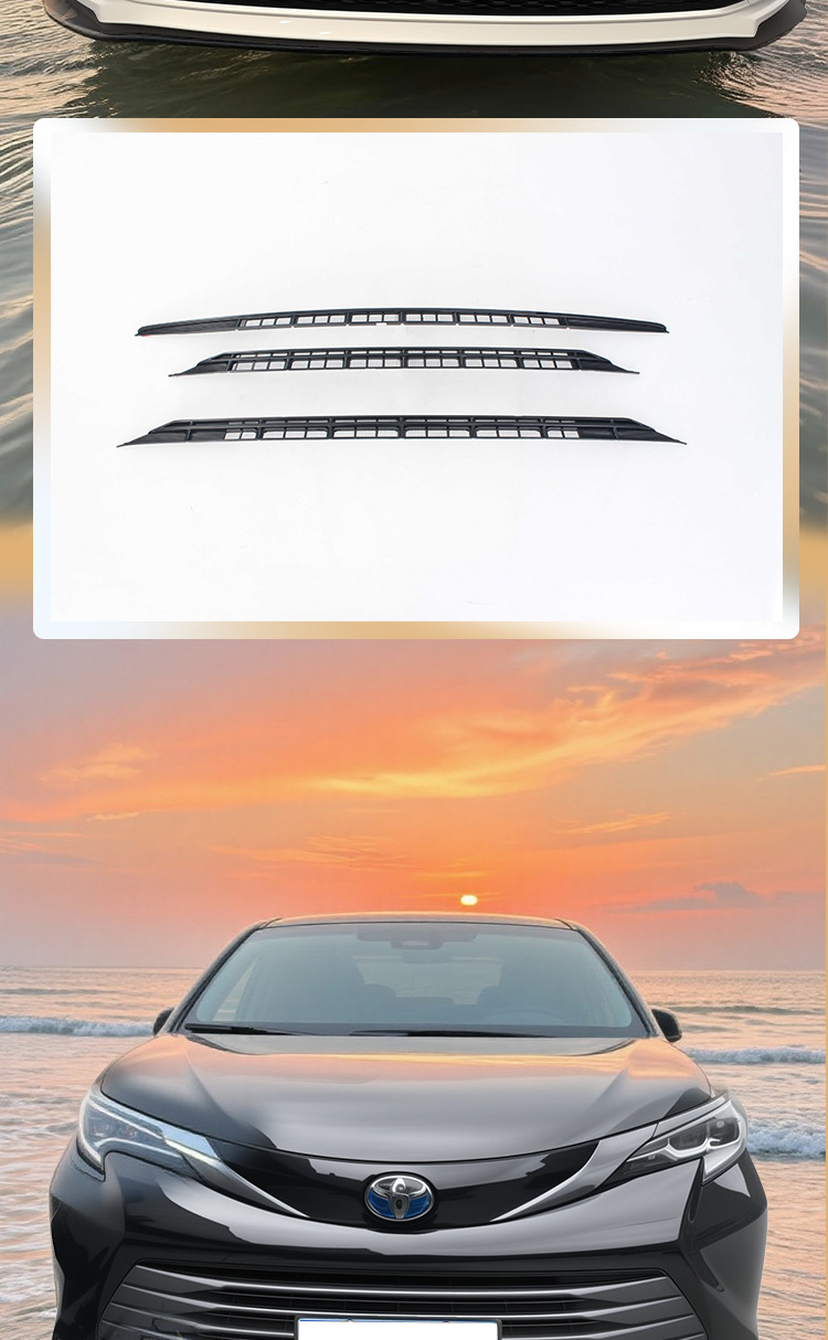 21-27 Toyota Sienna front grille anti-insect net, mosquito and catnip protection, special modification decorative accessory