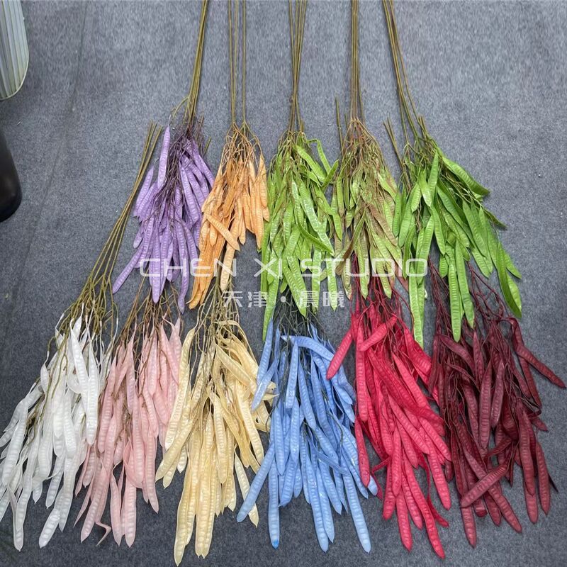 Simulation of Pea Pods Draped Floriculture Lentil Flower high quality Albizia Pods Handmade Flower Decorative Material Photography Props