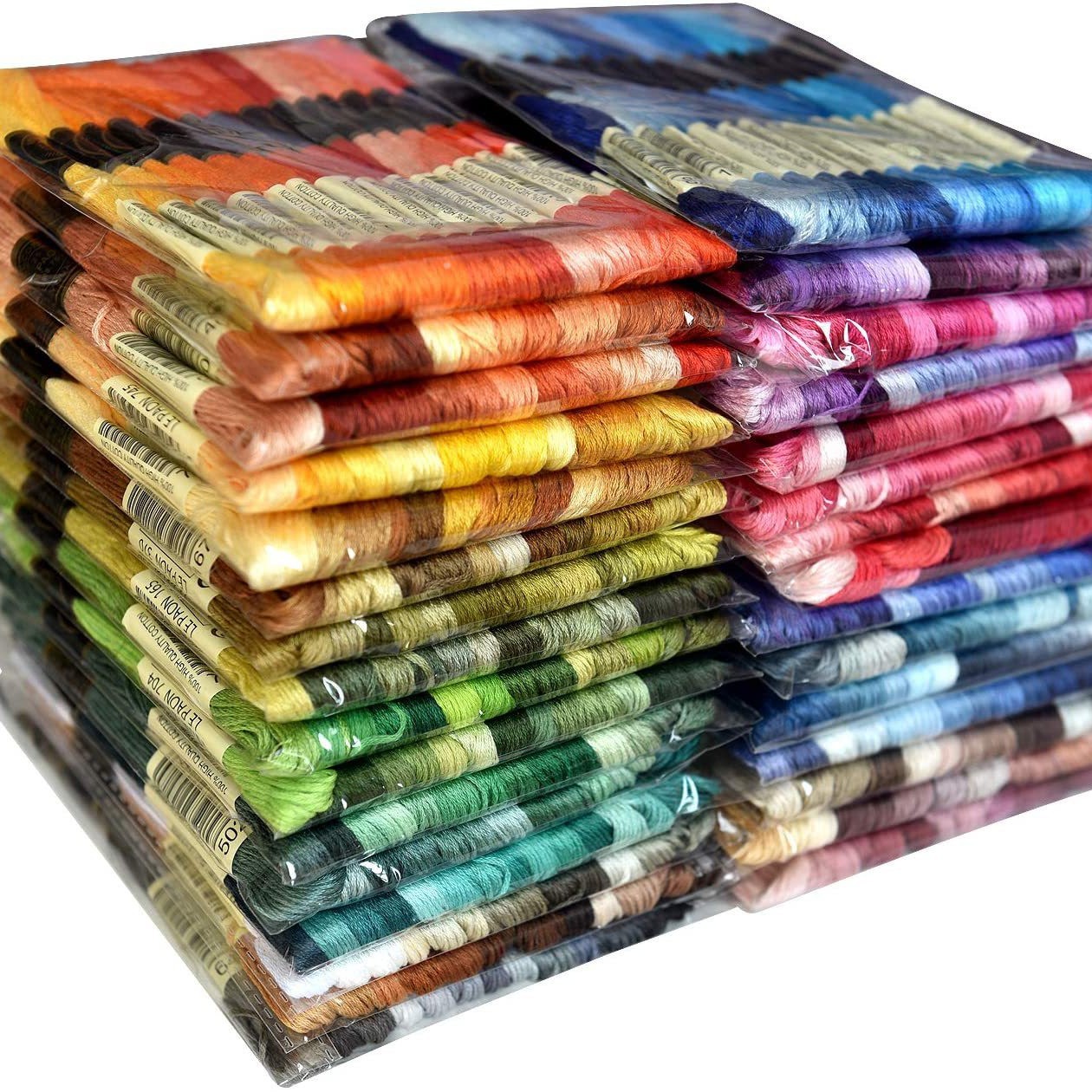 全套447色全棉十字绣花线，diy手工刺绣线 8米一支