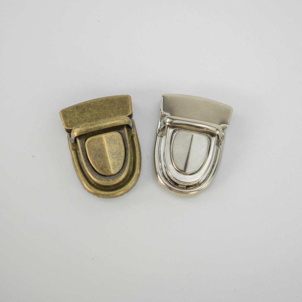 Cerradura de metal de moda, pasador, cerradura de equipaje, cerradura de librería, cerradura de cuero, cerradura de teléfono móvil, cerradura de pico de pato, hebilla de metal