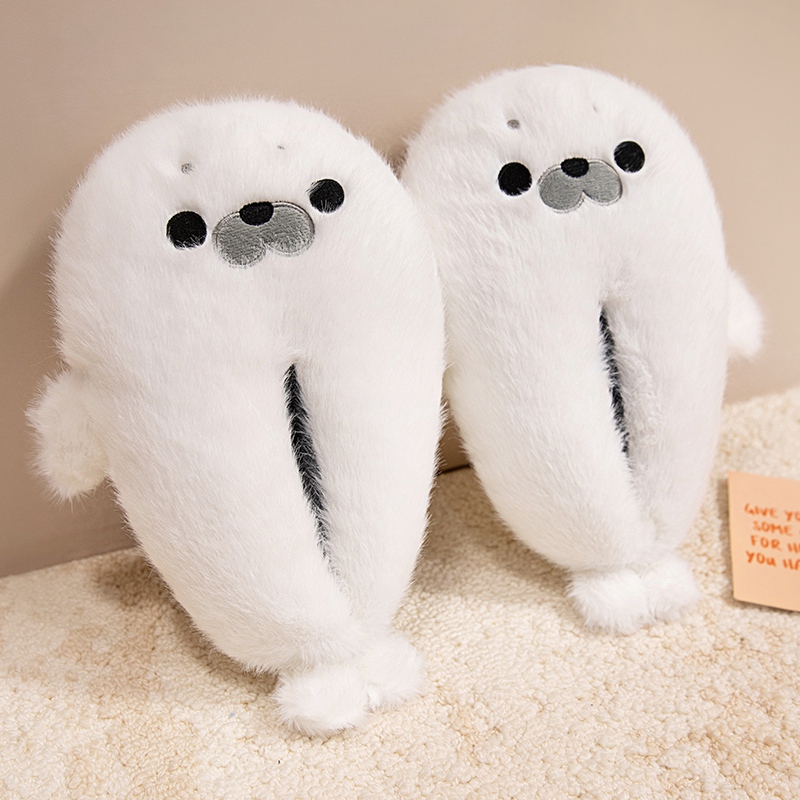 Zapatos de algodón de foca transfronterizos de invierno para niñas lindos bolsas de tacones para casa zapatos de algodón de peluche calentamiento