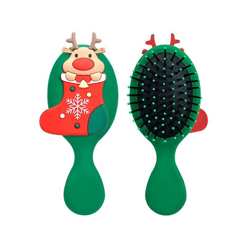 クリスマスクリスマスセットエアクッションエアバッグ櫛頭のマッサージ櫛レディース専用カール櫛ロングヘア巻き|undefined