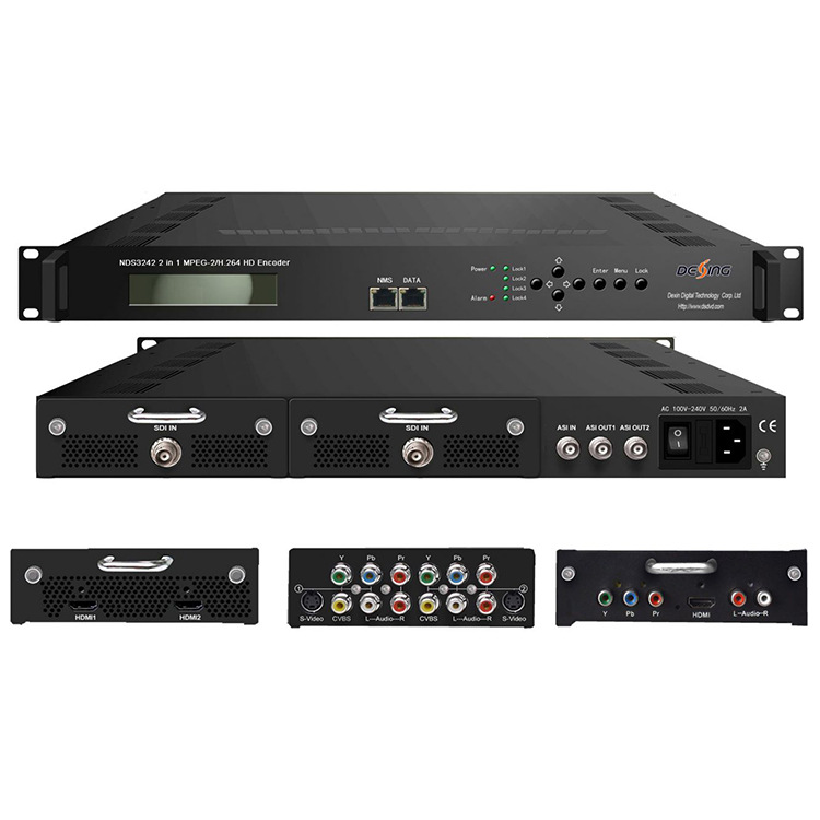 德芯NDS3242 SDI HDMI MPEG-4 H264 MPEG-2 SDI高清编码器 路