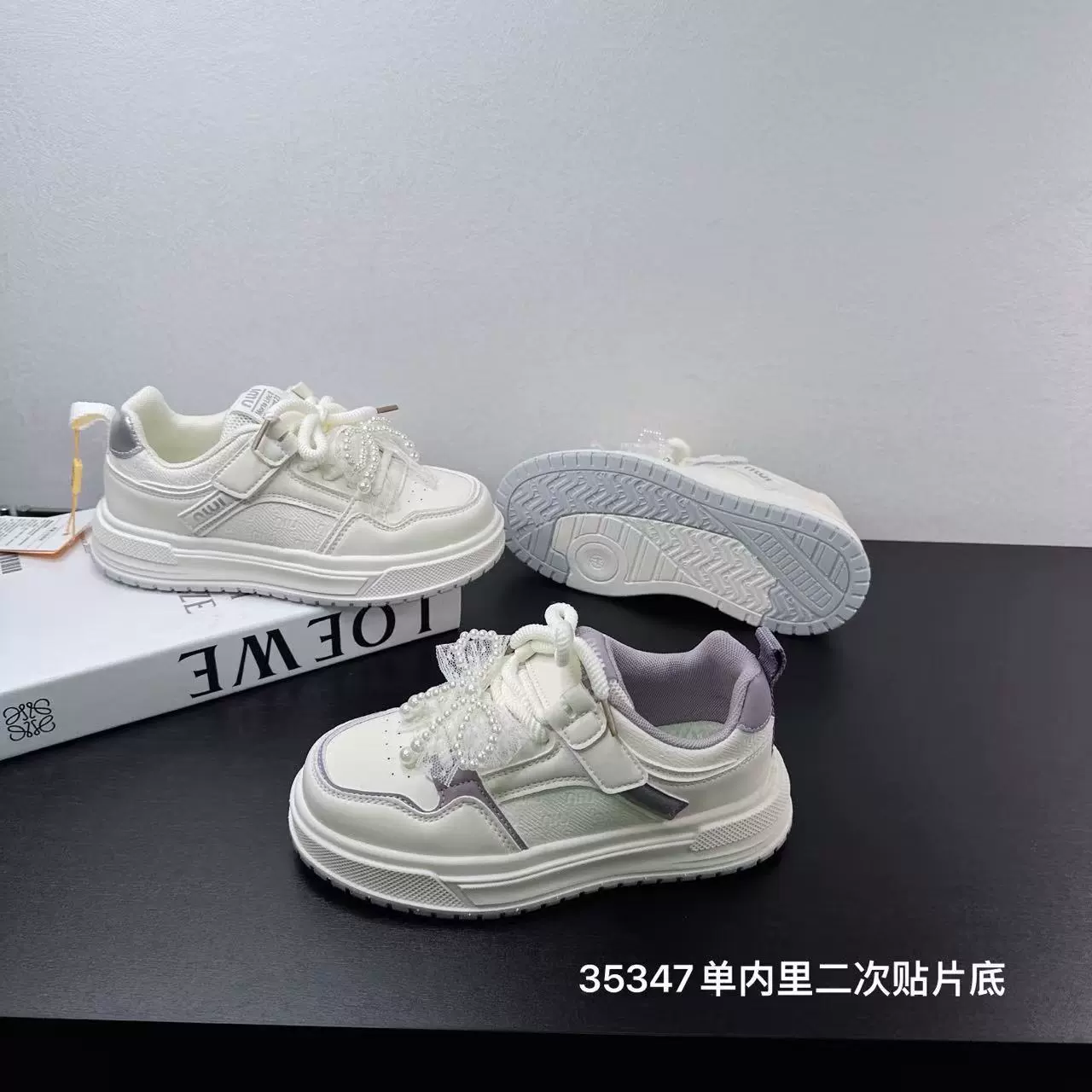 33103 Детские кожаные туфли с панелями, весна-осень 2025, новый стиль, средние и большие детские водонепроницаемые универсальные повседневные туфли ярких цветов