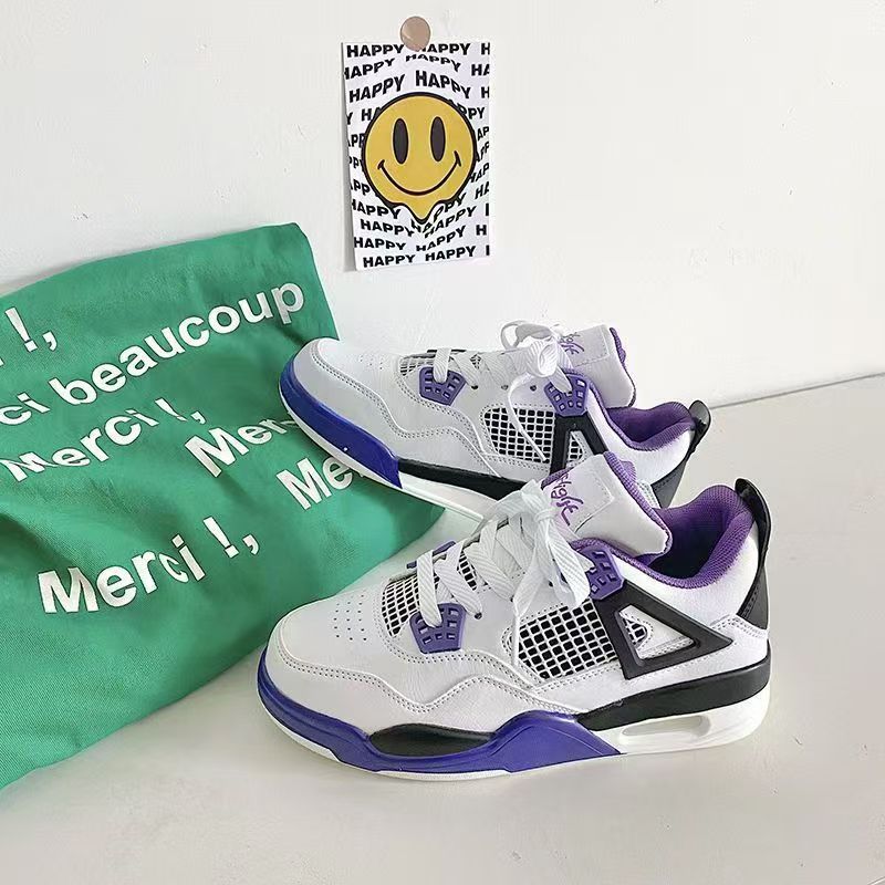 Zapatos de cojín de aire, zapatos de nicho de hombre, zapatos de moda de primavera, zapatos de baloncesto amarillos de suela gruesa