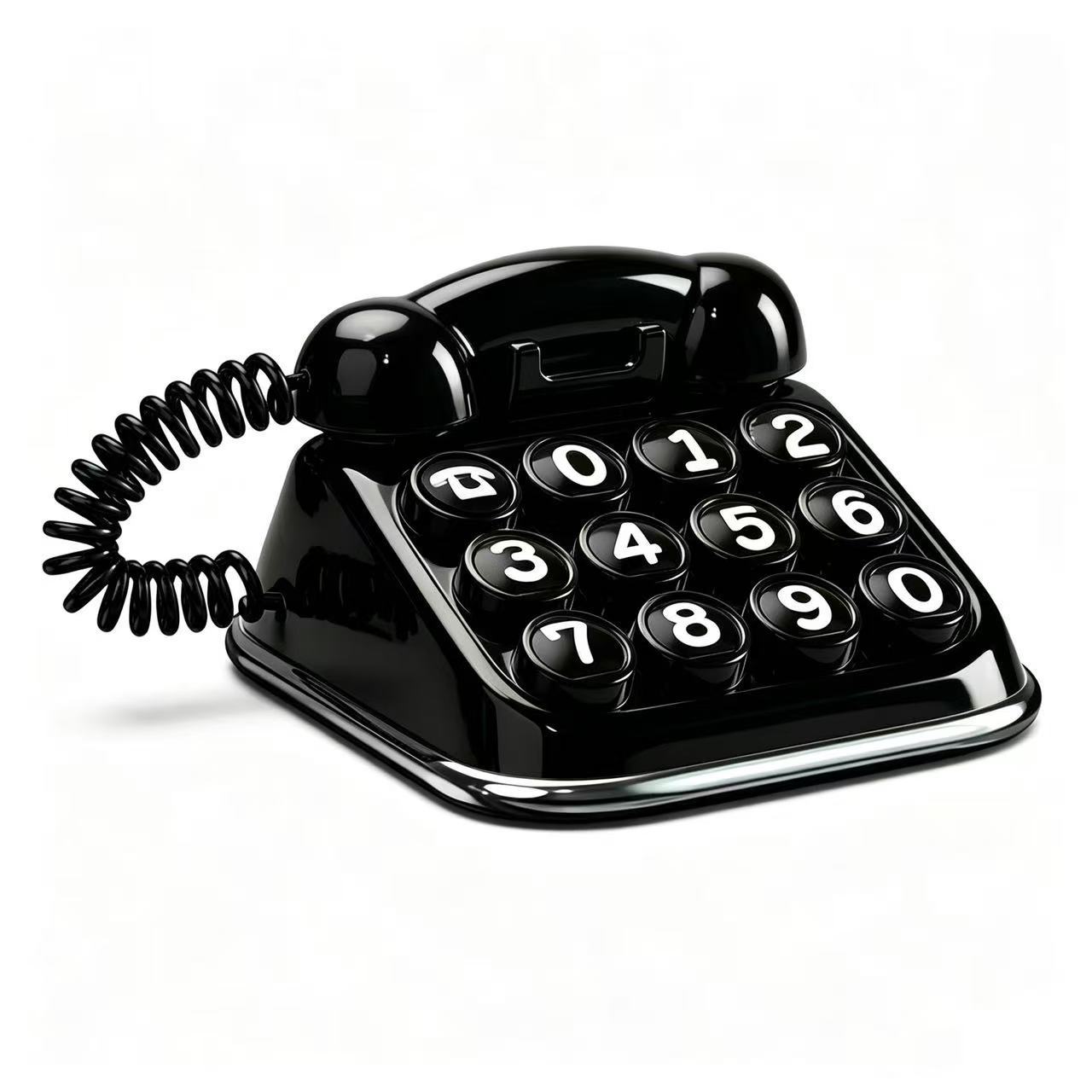 Retro Telephone Parking Number Plate, Portable Mini Parking Sign, Practical Gift