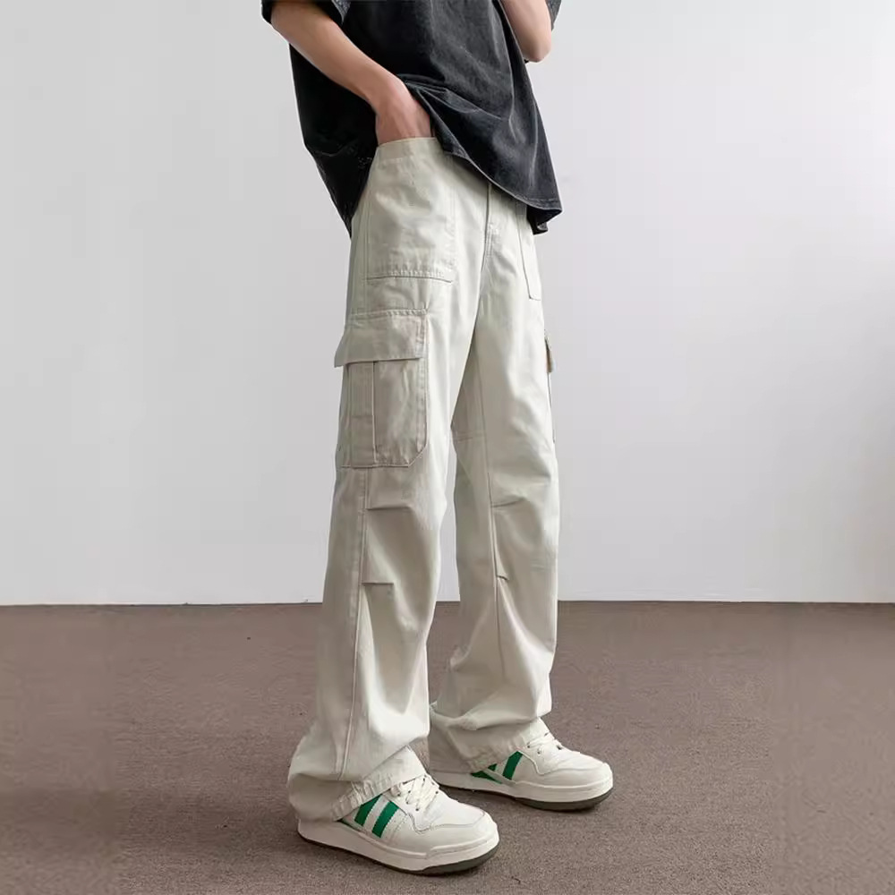 Summer New Paratroopers Cute Pants Boys American High Street Fashion Brand Loose Straight Outdoor Casual Sports Long Pants