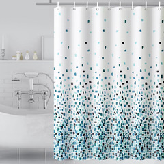 Foreign trade cross-border e-commerce shower curtain partition curtain waterproof shower curtain waterproof anti-mold dry wet separation bathroom curtain