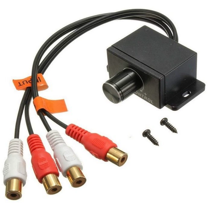 Автомобильный регулятор объема/потенциометр RCA входа и выхода материнской головки 2RCA публичный автомобильный потенциометр