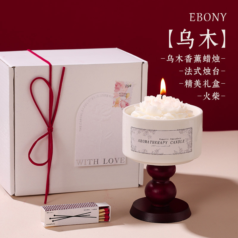 七夕情人节浪漫山茶花香薰蜡烛送女生日礼物高级感香氛摆件伴手礼|undefined
