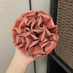 爆汁石榴~法式撞色百搭褶皱绣球花发圈发绳发饰百搭高级感扎头发