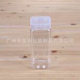 大量批发500ML草莓果干瓶食品级塑料瓶茶叶包装食品瓶方形瓶