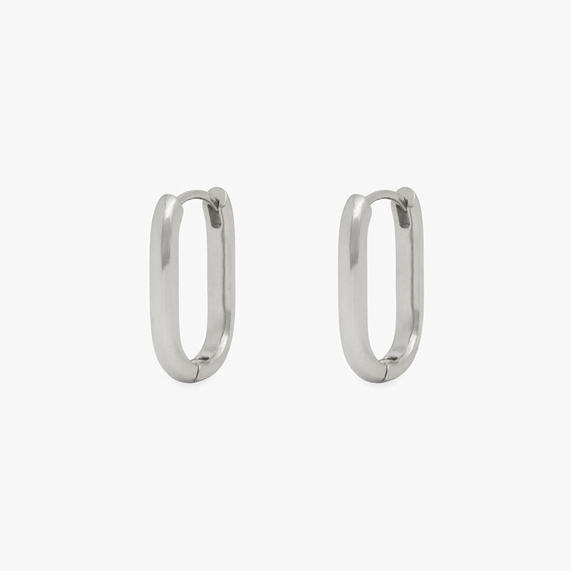 1 Paar Einfacher Stil U-Form Kupfer Ohrringe display picture 5