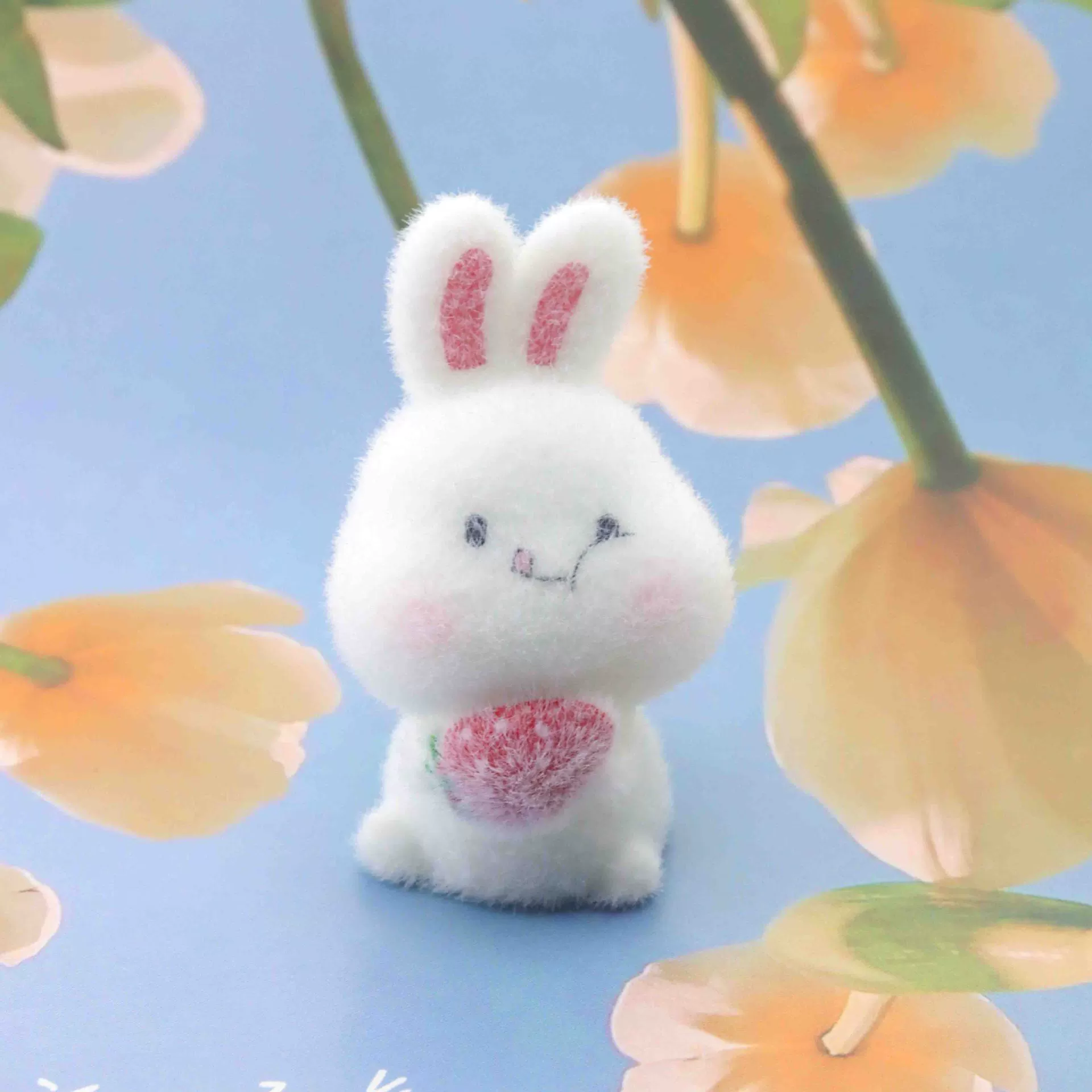 Cartoon animal model, cute table rabbit, decorations, micro landscape, home decor