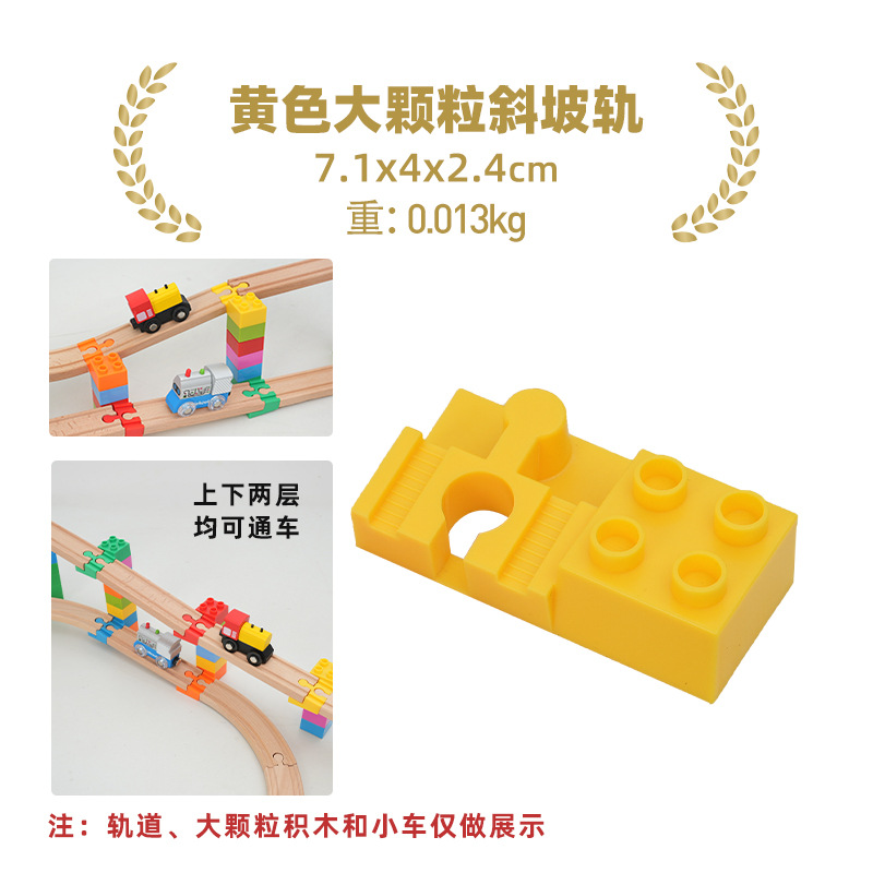 Riel de pendiente de partículas grandes amarillo