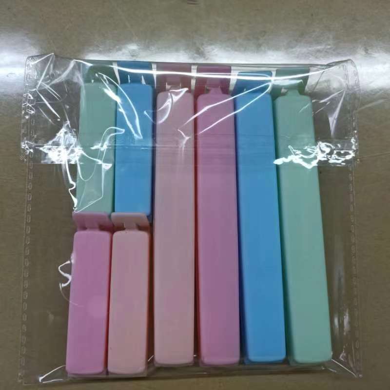 Clip de sellado de plástico para bocadillos de conservación de té leche en polvo bolsa de alimentos domésticos clip de sellado clip de alimentos portátil