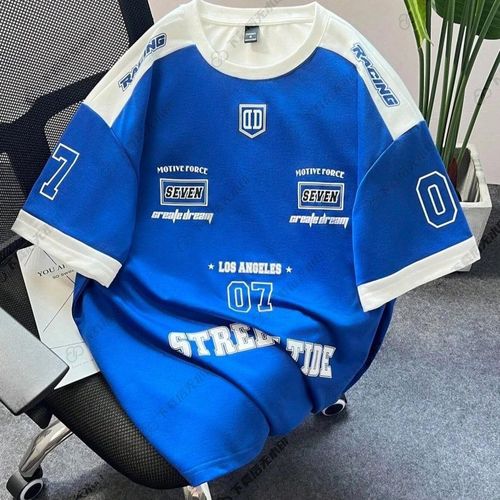 New Customer Discount - High-Quality American Retro NFI Men's Fashion Brand Loose and Versatile Printed Short-Sleeve T-Shirt