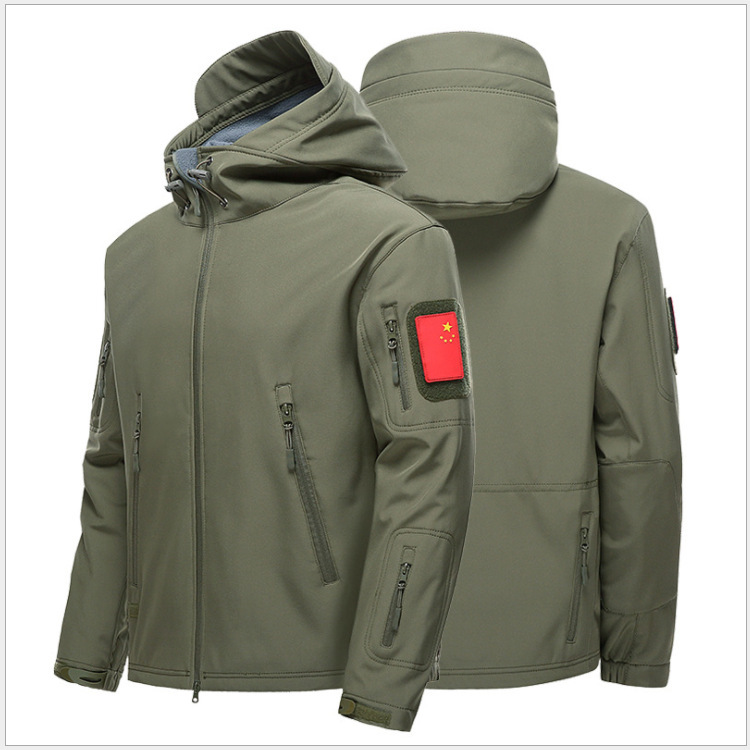 2021 New Lightweight City Tactical Soft Shell Jacket Military Jacket Windproof Waterproof Outdoor Mountaineering Suit for Men