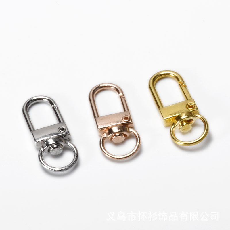 32mm Key Ring Dog Door Buckle DIY Jewelry Alloy Mobile Phone Pendant Hardware Accessories Luggage Connection Buckle Material