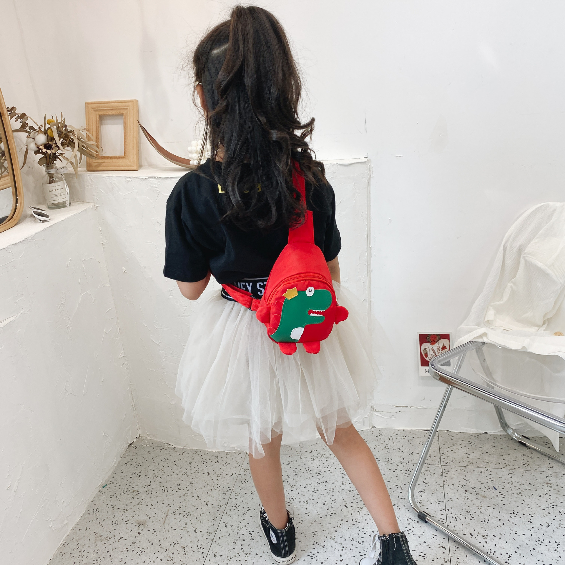 Wholesale Cute Cartoon Crossbody Bags for Kids, Unisex Fashion Shoulder Bags for Children, Casual Canvas Bust Bags