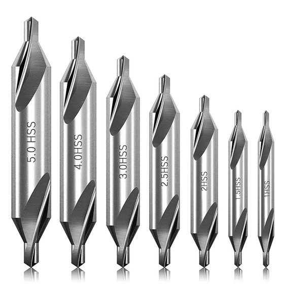 Wholesale Bodhi Buddha bead Bell-mouth knife drilling Chamfering knife without protective cone composite center drill high speed steel fixed-point drill