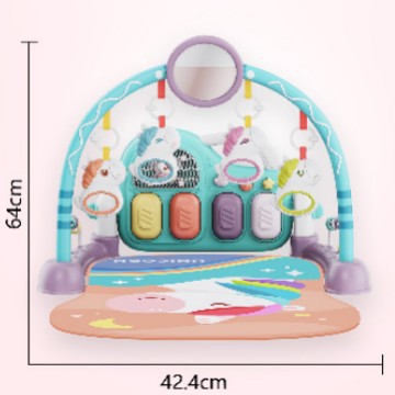 Baby Fitness Stand Music Pedal Toy Hot Selling 0-36 Months Newborn Baby Piano Game Mat Baby