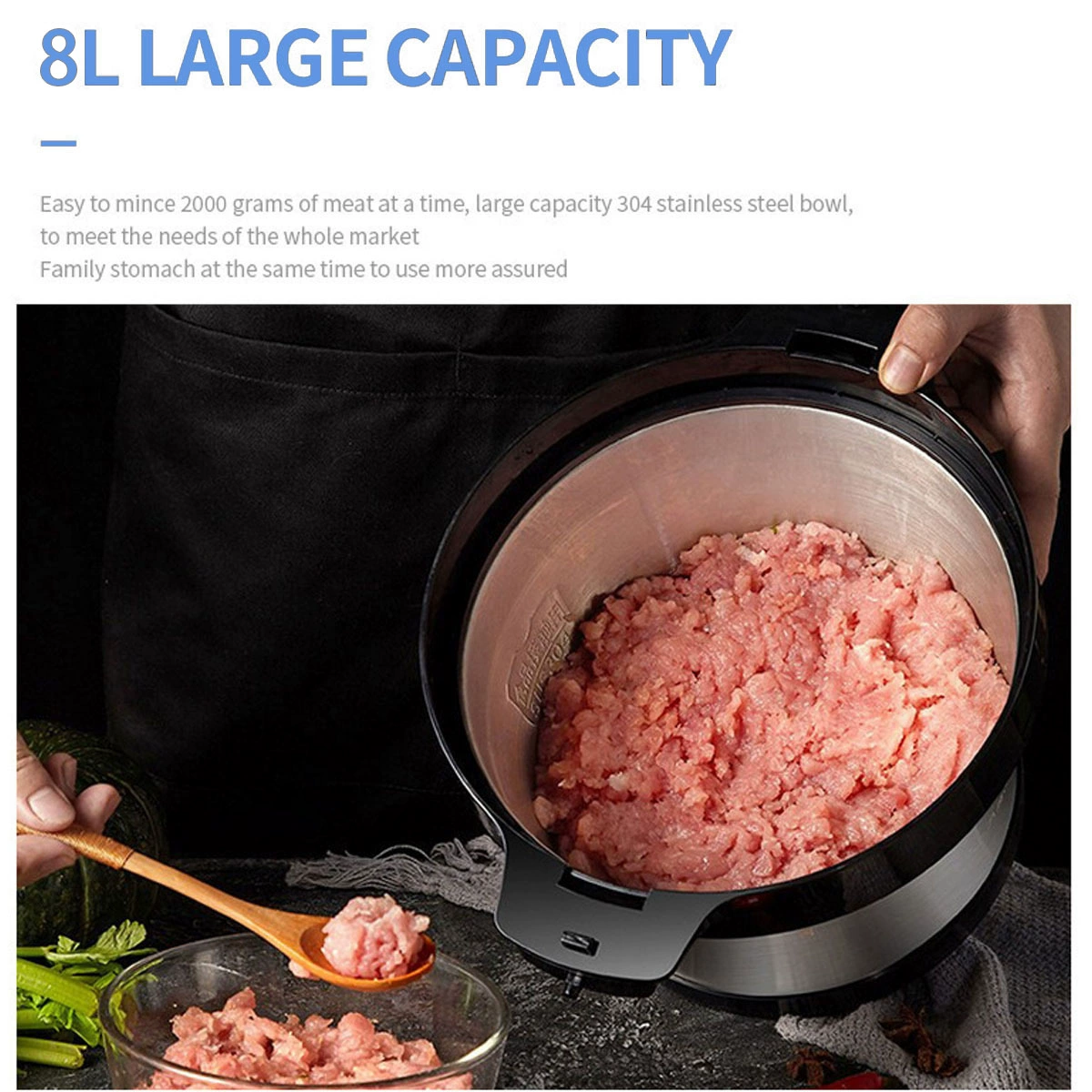 8L KING STYLE KENWOOD мясорубка фуфу машина многофункциональная резка овощей кухонный комбайн