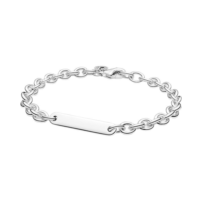 Tennis Racket Charm Bracelet In Silver Plated White Copper Jewelry_voghion.com