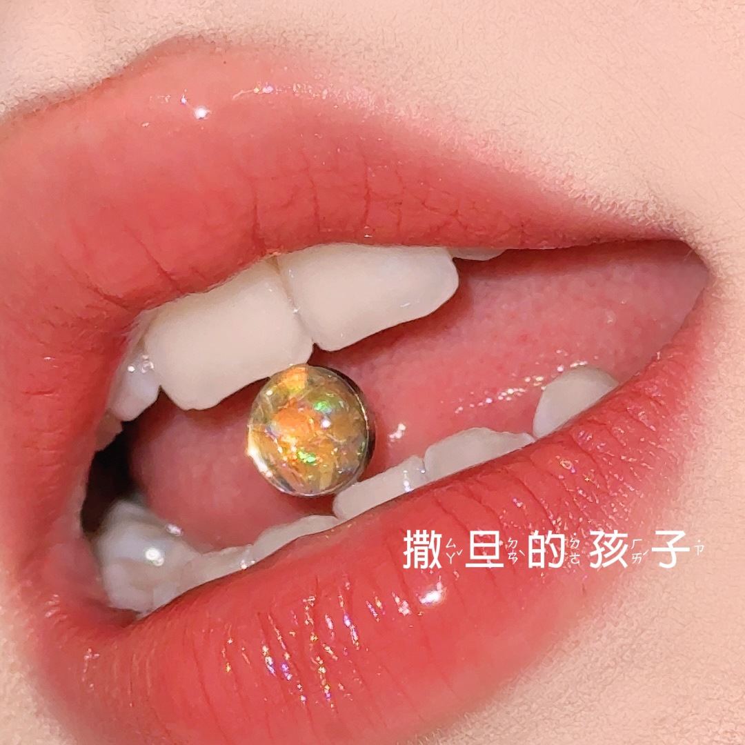Satan's Child Mermaid Seven Color Tongue Pin - Comfortable 12mm Tongue Ring for Oral Piercing detail image 14