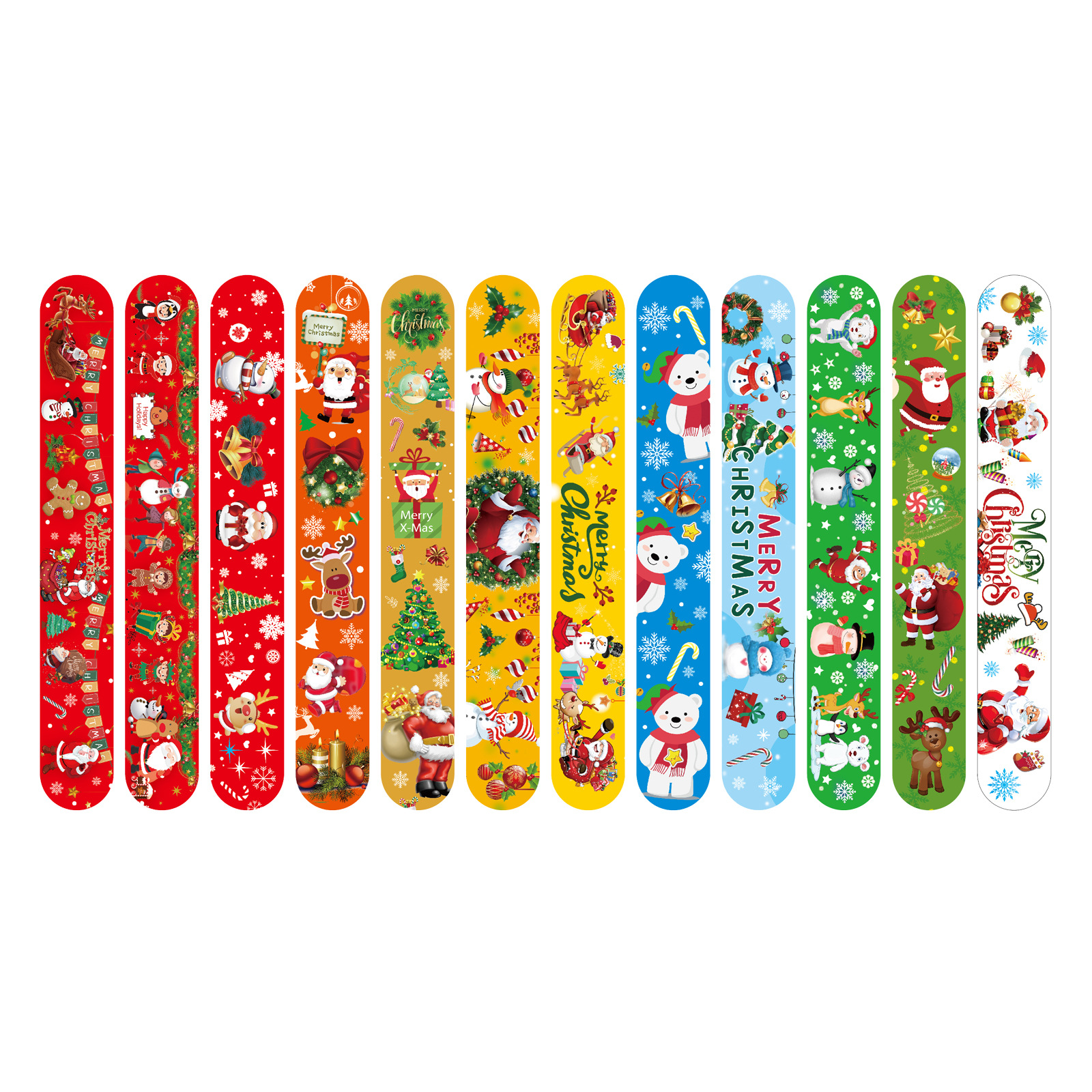 Creativa de dibujos animados Navidad temática fiesta collar PVC para niños brazalete de decoración