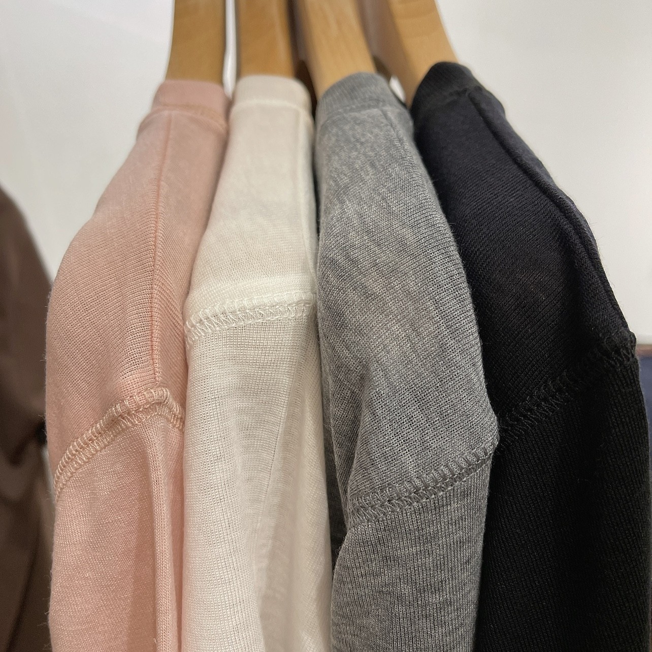 Keep It for Yourself ~ Breathing Tencel Wool Mask Tee! Soft, Waxy and Clear Round Neck Pullover Top for Women