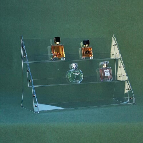 Acrylic Mask Snack Bookstore Step Display Rack Transparent Desk Organizer Selling Shelf Livestream Showstand Wholesale