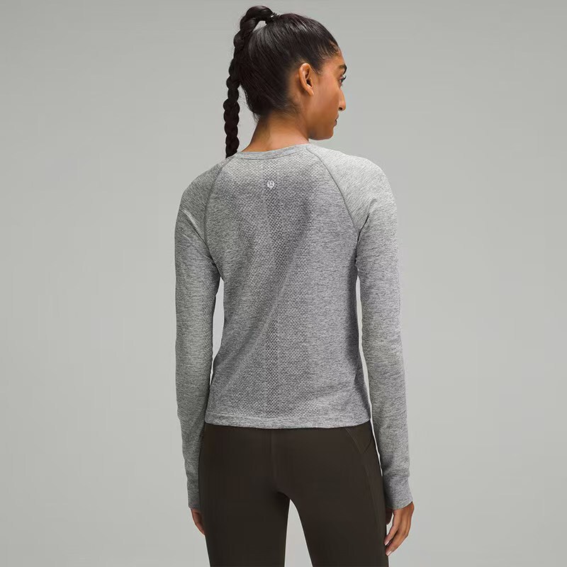 Lulu's Same Style Original Swiftly Tech Series Race2.0 Long-Sleeved Yoga Wear T-Shirt for Running and Fitness