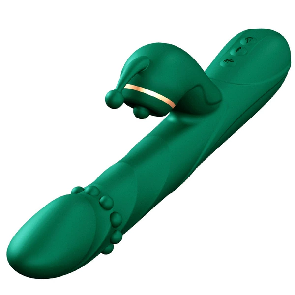 Wanle Aiyue heated bead telescopic vibrator dark green
