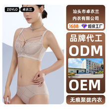 现货万能杯调整型内衣女软钢圈透气薄蕾丝收副乳吊带文胸6667套装