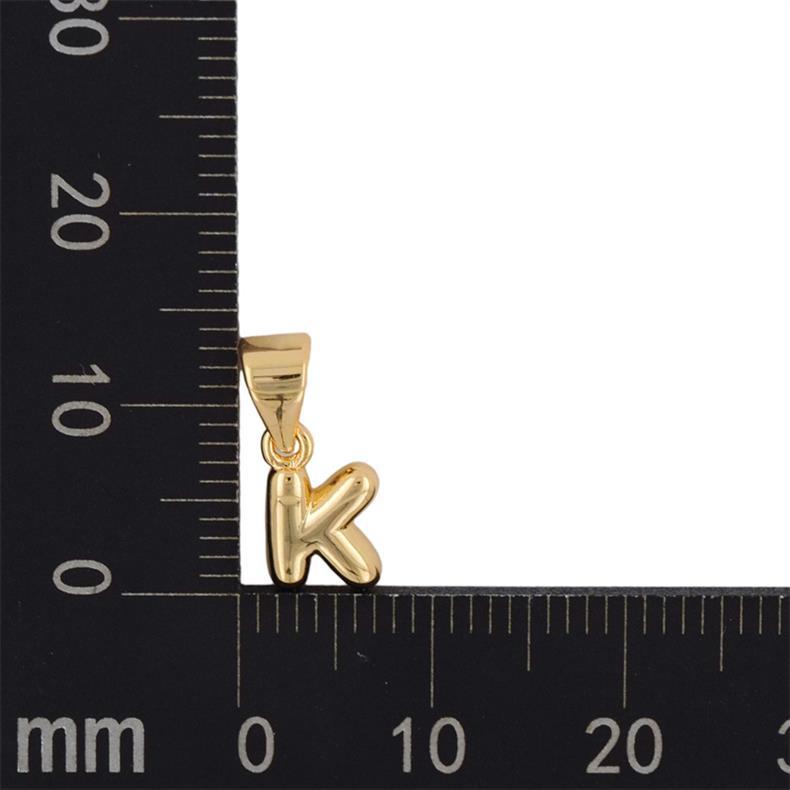 1 Pieza 5mm * 15mm Cobre Chapado En Oro Letra Pulido Colgante display picture 19