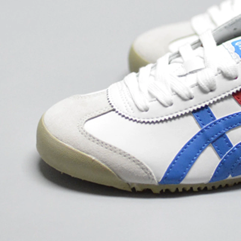 Кожаные кроссовки Onitsuka Tiger белые MEXICO66 с шнуровкой, повседневные кроссовки для мужчин и женщин, парные кроссовки, обувь Брайс Ли Путин