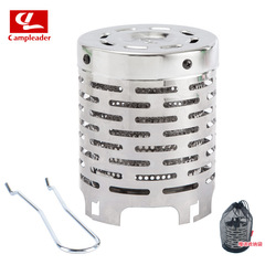 New outdoor heating stove with mesh bag for camping portable autumn and winter tent heating cover equipped with stainless steel heating cover